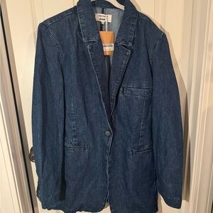 Brand new Reformation denim blazer